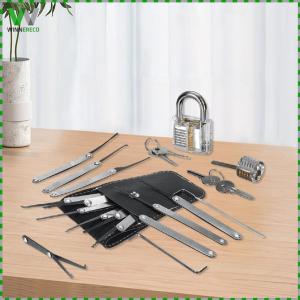 Portable Lock Pick Set with Compact Design and Practice Lock for On-the-Go Locksmithing