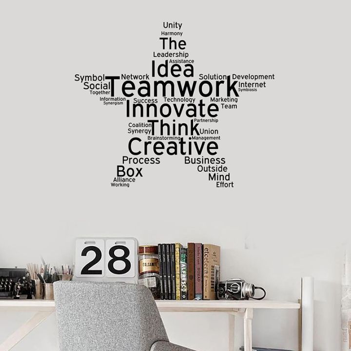 [COD] Teamwork Quotes Wall Study Decoration Words Stickers Company ...