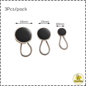3Pcs/pack Adjustable Metal Jeans Button Spring Elastic Waist Extender for Pants/Skirt