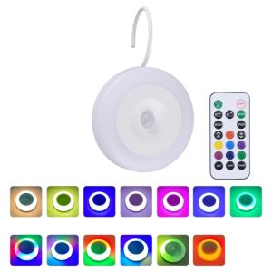IUIUY USB Rechargeable Motion Sensor Night Light ic Cordless Smart LED Night Lamp Home Light Hook Design Wall Lights Hallway