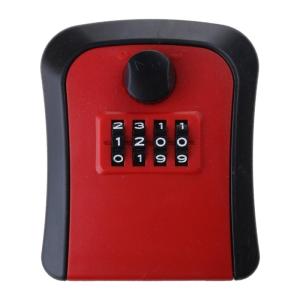 Outdoor Wall Mounted Key Safe Weatherproof Key Lock Box 4-Digit Combination Lockboxs Waterproof Outdoor Key Hider