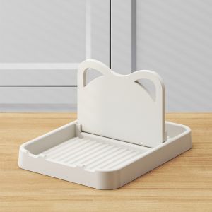 Nurm Foldable Pot Lid Holder Multi-functional Kitchen Pot Lid Rack and Cutting Board Holder 1Pcs