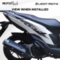 LEGITMOTO GENUINE HONDA CLICK V2 / CLICK V3 MUFFLER COVER EXHAUST PIPE HEAT GUARD COVER FOR MOTORCYCLE 1PC L-9682. 