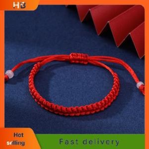 HB Handmade Braided Lucky Red Thread Bracelet Adjustable Ethnic Bracelet Men Women Friendship Bracelet Yoga Meditation Bracelet