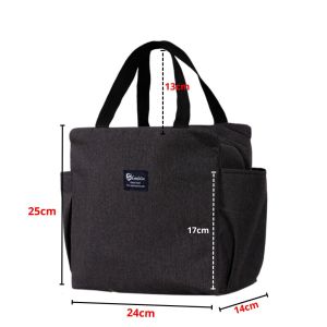 Tas Bekal Makanan Jumbo Anti Air Bento Elegan Aluminium Foil Lunch Box Tahan Panas Portable PTT