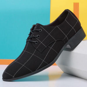 Brand GenGeGo (3 Days Delivery)COD Mens Leather Shoes Black Shoes Business Formal Wear Shoes Casual Soft Leather Shoes School Shoes For Mens