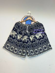 6XL (XXXXXXL) กางเกงลายช้างขาสั้น  ผู้ชายใส่ได้ งานไทย 100% ไม่มีช้างกลับหัว ผ้าแมมเบิร์ต ใส่สบาย พร้อมกระเป๋าและเชือกผูกเอว ราคาส่งถูกที่สุด