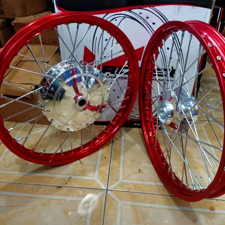 Velg Jari Jari Ring 17 Velg Rossi Untuk Motor Mio Sporty Mio soul Mio Lama Nouvo Warna Merah