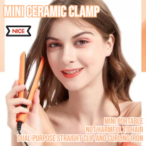 Multicolor Portable Mini Ceramic Clamp dormitory straight clip can be used with curling irons