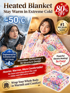 3D Immersive Heat-Storing Flannel Blanket
