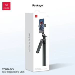 Xundd Extendable Auto Face Tracking Tripod 360°Rotating Four-Legged Stand Battery Operated Smart Shooting Selfie Phone Holder for Video Vlog Live Stream