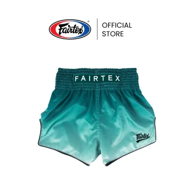 Fairtex กางเกงมวยไทย Green Fade รุ่น BS1906 กางเกงมวยผ้าไมโครซาติน แถบยางยืด 8 แถว กระชับขึ้น กางเกงนักมวยสำหรับซ้อมหรือแข่งขัน