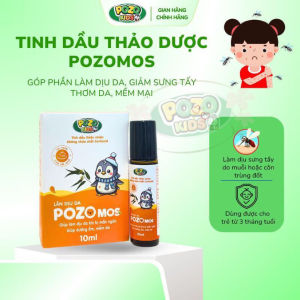 Pozokids - Lăn dịu da Pozomos - Giảm Sưng Ngứa Do Muỗi Côn Trùng Đốt - Không Cồn Không DEET