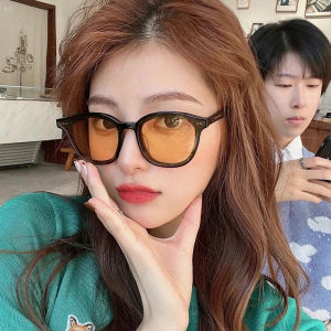 🔥Orfila 2022 New Fashion Korean Personality Ins Trend Black Frame Yellow Gray Sunglasses COD