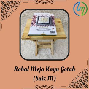 Rehal Meja Kayu Getah Bersama" Stop Lock" (Saiz m)