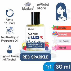 RED SPARKLE by LUZI - Parfum Wanita Original Isi 30ml | Searah ES/CADA - MOON SPARKLE