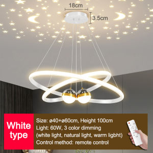GEJIESE Chandelier light modern design 60cm/40cm/20cm lamp led light rings circle chandelier loft decor round gold for Living Bedroom restaurant lamp