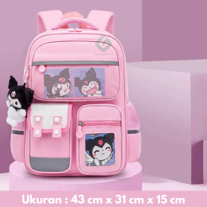 Tas Sekolah Anak Anti Air / Tas Punggung Anak / Tas Sekolah Anak Perempuan / Tas Ransel Sekolah Anak Perempuan Import