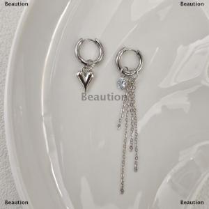 [COD] Beaution Punk Long Heart Star Pendant Earrings For Women Simple Fashion Geometric Circular Ear Buckle New Trendy Jewelry Gift