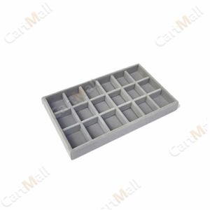 Stackable Jewelry Drawer Organizer Velvet Trays Showcase Holder Dresser Insert Divider Storage for Necklace Ring Earring
