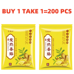[BUY 1 TAKE 1] 200Pcs/pack Herbal Ginger Patch Promote Blood Circulation Knee Neck Back Pain Relief Herbal Ginger Patches original for pain relief Promote Blood Circulation Knee Neck Back Pain Relief Improve Sleep patch