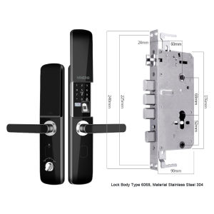 Vinero Astro Smart Door Lock Number HD Display Fingerprint Password