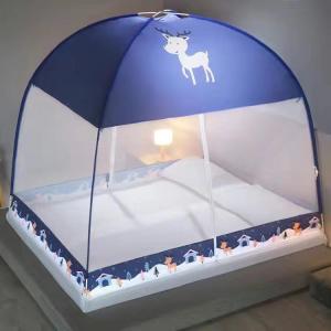 กวางสีฟ้า มุ้งกันยุง มุ้งกันยุงพับเก็บได้ มุ้งเต็นท์ (ราคาถูก) ซิประบายอากาศได้ กันยุง กันแมลง อากาศถ่ายเทสะดวก ทนทาน พกพาสะดวกสบาย