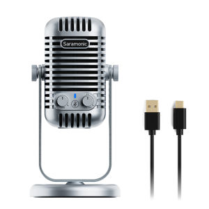 Saramonic Xmic Z5 USB Desktop Cardioid Condenser Microphone Studio Microphone for Gaming Recording Streaming Podcasting PC Android Tablets Computers YouTube TikTok