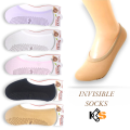 Kaos Kaki Wanita Invisible Balet Pendek Di bawah Mata Kaki Anti Slip, Allsize Dewasa. 