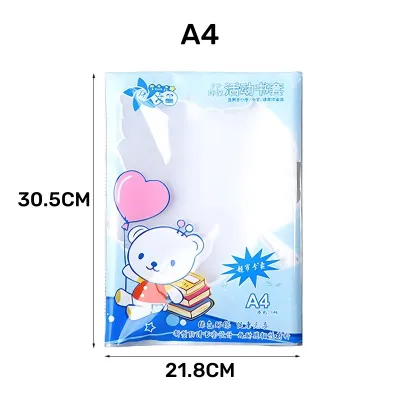 10/30 Sheet Transparent Book Notebook Cover protector A4 A5 Waterproof Plastic Student School Book Wrapping Supplies