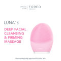 Máy rửa mặt FOREO LUNA 3 dành cho da thường, có thể sạc, bảo hành 2 năm, theo dõi bằng APP - intl. 
