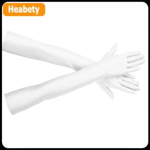 【2-3 days delivery】 High Elastic Spandex Sun Protection Gloves Party Nightclub Wedding Performance Black Gloves
