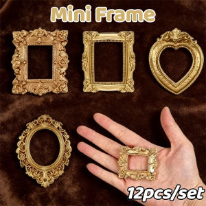 12PCS Picture Frame Household Decoration Resin Picture Mini Frame Aesthetic Things for Bedroom