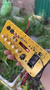 D400 100W Ampli Bluetooth 5.0 mạch khuếch đại D400Mạch ampli có 2 cổng micro hỗ trợ chỉnh Echo Bass Treble