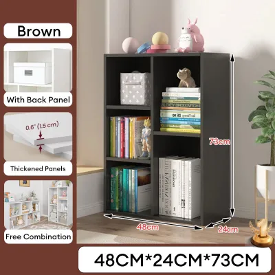 EURAKE Open Bookcase Cubby Storage Cabinet Modular Cube Storage Room Divider Cubby Unit Multi Cube Display Stand