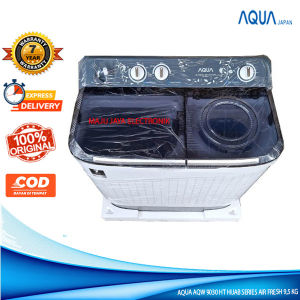 Mesin Cuci 2 Tabung AQUA AQW 9030 HT Hijab Fresh Air System Water Selector 9.5 KG