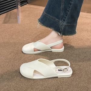 [Free Shipping] Stylish Soft-Soled Slippers For Women New Summer Outdoor Casual Versatile Roman Beach Sandals With A Chic Toe-Covering Design