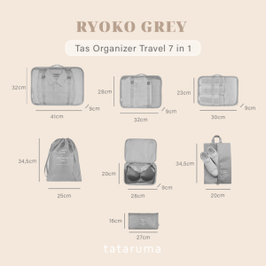Tas Organizer Travel Kantung Packing 7 in 1 TATARUMA RYOKO
