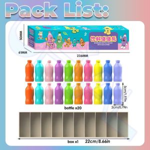 Bottle Matching Game Bottle Guessing Game Drink Bottle Color Sorting Thinking Training Game Toy for Children Kids Family