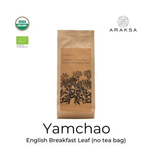 ARAKSA ยามเช้า ชาอิงลิชเบรคฟาสต์ออร์แกนิค บรรจุถุงคราฟต์ 100 โปรตีน USDA และ EU Organic Tea