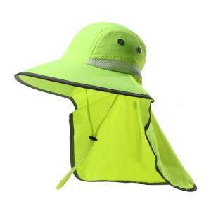 Outdoor Sport Fisherman Hat Fluorescent Color Stylish Sun Protective Wide Brims Hat For Hiker And Campers Wear
