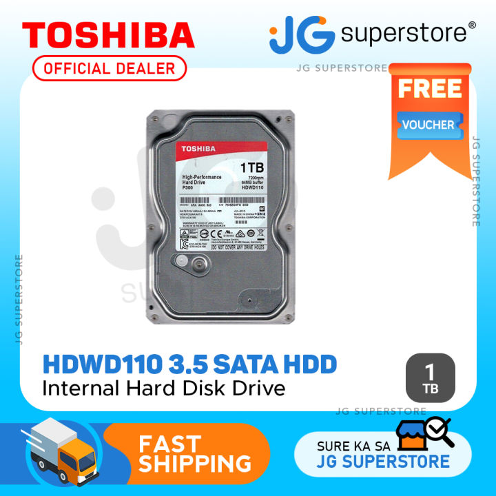 Toshiba 1TB Internal Hard Disk Drive HDD SATA PC P300
