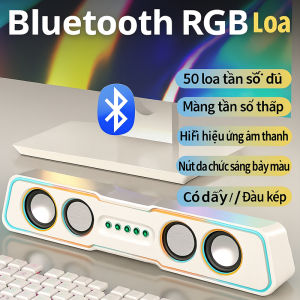 Loa Máy Tính Q3 RGB Bluetooth & Có Dây - Loa Vi Tính Gaming Đèn LED 7 Màu Bass Trầm Mạnh Âm Thanh Hifi Chuẩn