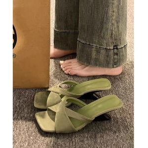 [Free Shipping] WomenS Summer New Style Wedge Heel Sandals With A Square Toe Open-Toe Design Versatile For Outdoor Wear High Heels