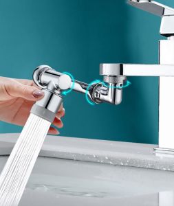 Đầu Chuyển Đổi Vòi Nước Xoay 1080 Độ Chống Văng Đa Năng Cho Chậu Rửa