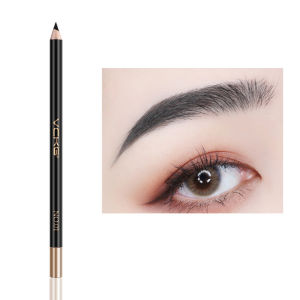 ดินสอเขียนคิ้วพร้อมที่เหลาปากกาสีเขียนคิ้วกันน้ำสีดำสีน้ำตาลติดทนนาน