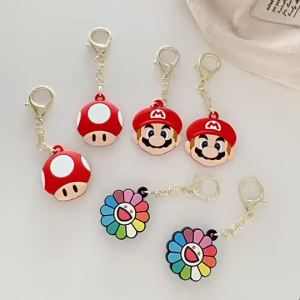 Cartoon Silicone Case for Airtag Waterproof Airtag Holder Airtag Keychain AirTag Case for Kawaii Anime Design Luggage Keys Full Body Anti-Scratch*-&&