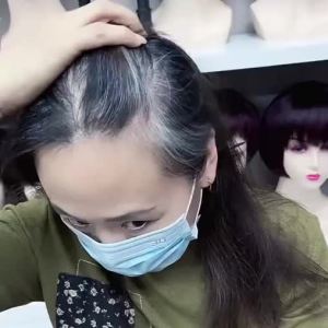Partial bangs hair piece Wig top hair piece Dragon Beard bangs wig