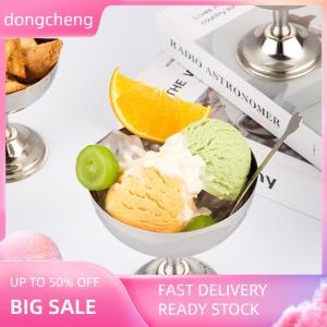 dongcheng 304 thép không gỉ tráng miệng cốc bánh pudding sữa thạch Kem cốc bát salad Bát Tráng Miệng đĩa trái cây món ăn nhẹ