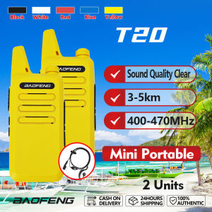Baofeng BF-T20 Walkie Talkie Mini Pocket Radio 5KM Long Range Two Way Radio 400-470MHz Portable UHF Radio Type-C Charging Handset Radio BFT20